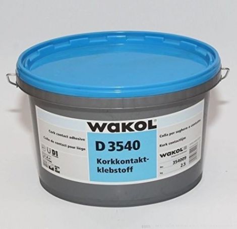 WAKOL D 3540 Cork Contact Adhesive 2.5Kg - Coverage 200g/m² l 12.5m²