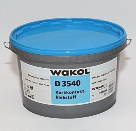WAKOL D 3540 Cork Contact Adhesive 2.5Kg - Coverage 200g/m² l 12.5m²